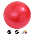 Miniatyrbillede 1 af 5: Træningsbold og yogabold til træningsbalance og kerne styrke og stabilitetsbold med pumpe Red