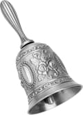 Handklocka, Klassisk Zinklegering Hög Ljudklocka Traditionell Handhållen Serviceklocka Med Avtagbart Handtag