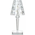 Miniatyrbilde 2 av 5: Berøringskontroll Akryl Diamant Bordlampe 3 Lysfarger med Justerbar Lysstyrke USB Oppladbar Krystall Sengelampe L