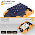 Miniatyrbilde 5 av 5: 20W 1500LM Oppladbart LED-flomlys Campinglys Solcellelading Arbeidslys Arbeidslys Bærbar Lanterne med 3