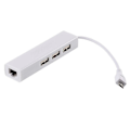 Miniatyrbillede 4 af 4: 3 Ports Micro USB 2.0 Hub til RJ45 Netværk Ethernet Adapter til Android Tablets