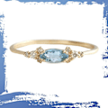 Miniatyrbild 3 av 4: 4 st/set Dam Ringar Mode Zirkon Blomma Legering Circlet Smycken Present US 9