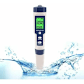 Miniatyrbillede 1 af 5: Elektronisk PH-Måler Tester, 5 i 1 PH-Tester Lommetermometer Vandkvalitet PH EC Salt TDS til Hjem, Pool, Akvarium