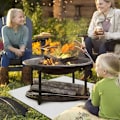 Miniatyrbillede 4 af 5: Brandhæmmende måtte til ildsted 100 x 100 cm, varmeisolerende underlag til picnic grill, glasfiber brandtæppe med