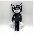 Miniatyrbild 1 av 2: Plushleksak Siren Head Katt Svart Vit Brun Fylld Dockor Peluches Skräckfigur Barnpresenter S