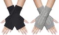 2 Par Knittade Fingervantar, Vintervarma Vantar för
