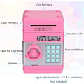 Miniatyrbild 3 av 5: Automatisk Rullande Elektronisk Spargris med Lösenordssäkerhet, för Pojkar, Flickor, Barn, Födelsedag och Jul