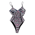 Miniatyrbilde 2 av 4: Glitterende Monokini Badedrakt for Kvinner med Push-Up Effekt, Endelt Badetøy Purple M