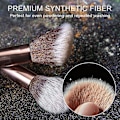 Miniatyrbillede 5 af 5: Contourbørste, Premium Blush Bronzer Ansigtsmakeup Børstesæt, Perfekt til Kind Næse Blanding Konturering Classic Black