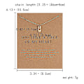Pikkukuva 1 / 2: Paper Card Snowflake Happy Adjustable Alloy Necklace Pendant Clavicle Chain