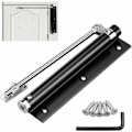 Miniatyrbillede 1 af 5: Dørlukker, automatisk dørlukker med fjeder, letvægts automatisk justerbar dørlukker i aluminiumlegering til 35 kg døre (1