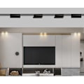Miniatyrbild 4 av 5: Platt utan huvudljus, mini nordisk fällbar kreativ spårbelysning, spårspotlight, anpassad spårbelysning för renovering och hem (OSRAM-chip 12W, neutralt
