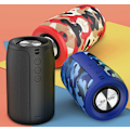 Miniatyrbild 2 av 5: Trådlös Bluetooth-högtalare, bärbar liten subwoofer-högtalare för utomhus (regnkamouflage)