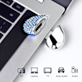 Miniatyrbild 4 av 5: Hjärtformat USB-minne (8GB blå diamant hjärta),