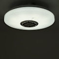 Pikkukuva 1 / 5: 30 cm 36 W Kattovalaisin RGB Musiikkikaiutin Himmennettävä Bluetooth WIFI LED-Lamppu, Lumihiutale Tähti Piste, Värikäs Bluetooth-Musiikki