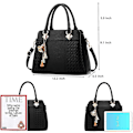 Miniatyrbilde 5 av 5: Damevesker og håndvesker Dame Designer Satchel Tote Bag Skuldervesker A916-17 Blue