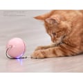 Miniatyrbild 4 av 5: Elektrisk Katt Leksak LED Laser Rolig Katt Boll, Rolig Katt Stick Fjäder USB Laddning Rolig Katt Leksak (Rosa)