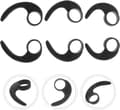 6 stycken silikon öronkrokar in-ear hörlurar kaliber 10mm