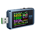 Pikkukuva 2 / 3: Fnb48p korkea luotettavuus USB DC laturi testeri jännitteen ja virran mittarilla Blue