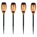12 LED Solcellslampa Flimmerljus Utomhus Trädgårdsdekoration - 4-pack