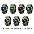 Miniatyrbilde 3 av 5: Led Militær Kul Vanntett Lysende Grafisk Design Gutter Og Jenter Digital Klokke