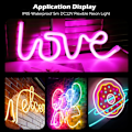 Miniatyrbilde 3 av 5: LED-lysstripe 12v neon lysstripe 6*12mm 5m sett (Isblå)