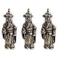 Miniatyrbillede 2 af 5: 3 stk. Halskæde Charms Buddha Spacer Perler Cai Shen Samleobjekter Figurer