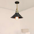 Miniatyrbilde 2 av 5: Metallvegglampe Taklampe E27 Justerbar Skjerm for Stue Gang Svart - Svart