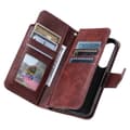 Samsung A55 5G Praktisk Pung Etui med 12-rums Array V4 - Brun Brun