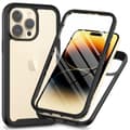 iPhone 15 Pro -suojakotelo 3-in-1 + näytönsuoja, musta