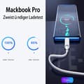 Miniatyrbilde 4 av 7: 2M 60W 3A Hurtigladekabel USB-C til USB-C Type C PD - Hvit