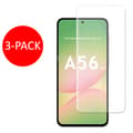 3-pack Samsung Galaxy A56 Skärmskydd Härdat Glas Premium transparent