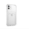 iPhone 12-skal med korthållare TPU transparent