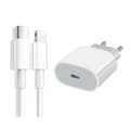 iPhone-laddare Snabbladdare - Adapter + Kabel 25W lightning - USB-C 2m
