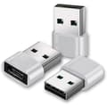 USB till USB C-adapter [3-pack], USB-adapter, USB A till USB C, iPhone-laddarkontakt, USB C-kontaktomvandlare för iPhone
