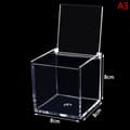 Klar akrylkub presentförpackning av Plexi akrylglasplast 8x8x8cm 8x8x8cm