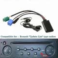 Renault 2005-2011 AUX Bluetooth-adapter med mikrofon för bilradio CD-växlaruppgradering