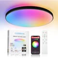 24W Bluetooth-ansluten LED-taklampa - 1 enhet - ABS/PC - Dimbar RGB - Vardagsrum Sovrum Badrum