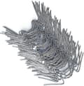 50 stk. rustfri drivhusglasclips i rustfrit stål Polycarbonatplade fastgørelsesclips Drivhus fastgørelsesklemmer W