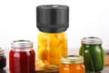 Elektrisk vakuumförseglare för murarburkar för matförvaring och konservering Svart En storlek