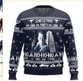 Jultröja med rund hals, pullover, 3D-tryckt vintertröja med lång ärm - EL3622 - Storlek 2XL 2XL