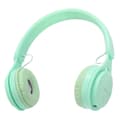 M6 Trådlöst Vikbart Headset Macarons Tung Bas Bluetooth-kompatibla Gaminghörlurar Green
