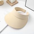 Beige Golf Solskydd Clip-On – Universell Passform för Golfbilar, UV-skydd, Vikbart Solskydd för Golf