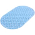 Halkfri badmatta - 1 styck - Transparent blå PVC - G-Solid Design - För badkar och dusch - 69 x 38,5 cm