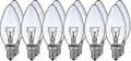 12x 40w e14 ljuskälla klart vit klassisk glödlampa