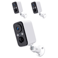 Miniatyrbillede 4 af 4: KAMERA FULL HD 1080p på Batteri WIFI IP65 CMOS 2 Mega pixel Indbygget Sirene Videoovervågning Tracking VIT