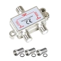Pikkukuva 1 / 4: HDSAT TV tai Sat ANTENNA SPLITTER Pack 1 Input 2 Output 5-2300 MHz + 3 hopea F-liitin