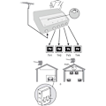 Miniatyrbillede 2 af 2: TNT forstærker 1E/4 Filtrerede udgange 4G 15 til 35dB Elap 372014