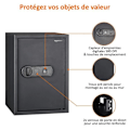 Miniatyrbillede 3 af 4: HD4K 50FIC biometrisk sikker - 50 fingeraftryk max - 50 l Svart