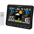 Miniatyrbild 1 av 2: Väderstation La Crosse Technology WS6825-BLA med färgdisplay och inomhus- och utomhustemperatursensor Svart